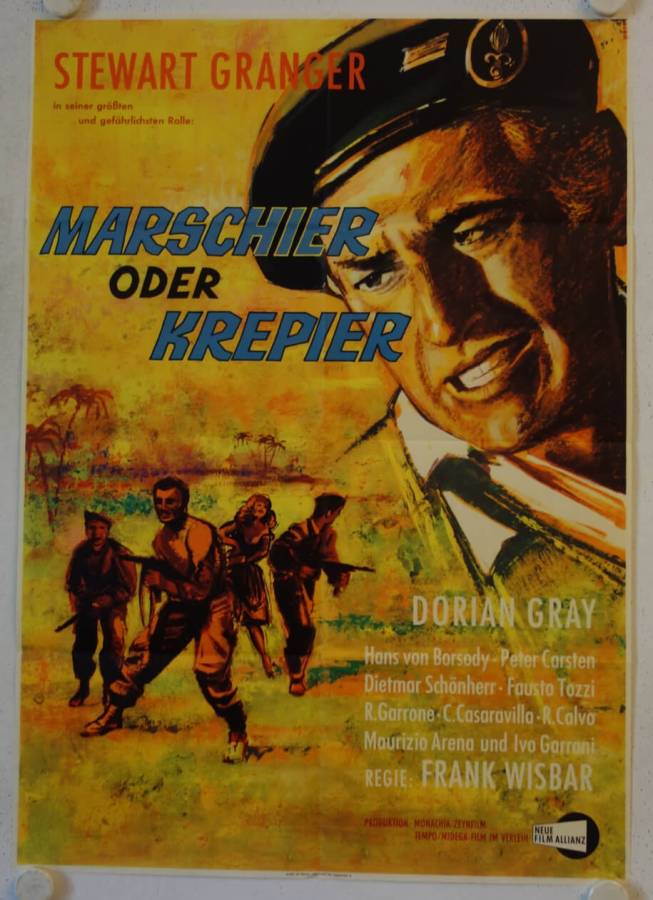 Commando original release german movie poster